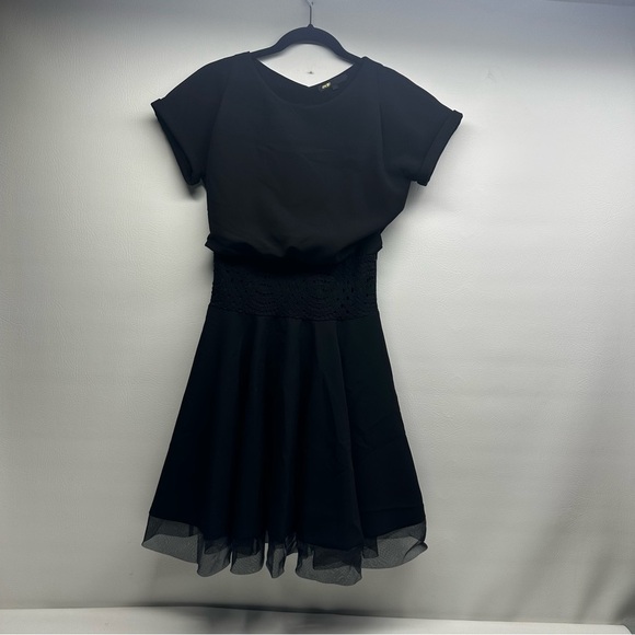 Maje Women's Black Rodene Belted Dress Black Sz 2 - Picture 4 of 12